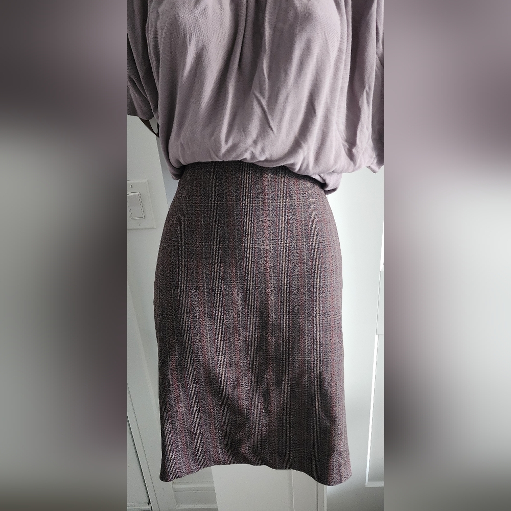 Express Textured Midi Skirt